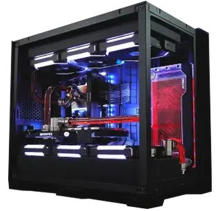 Ordenador gaming extremo con refrigeración líquida custom y componentes de última generación